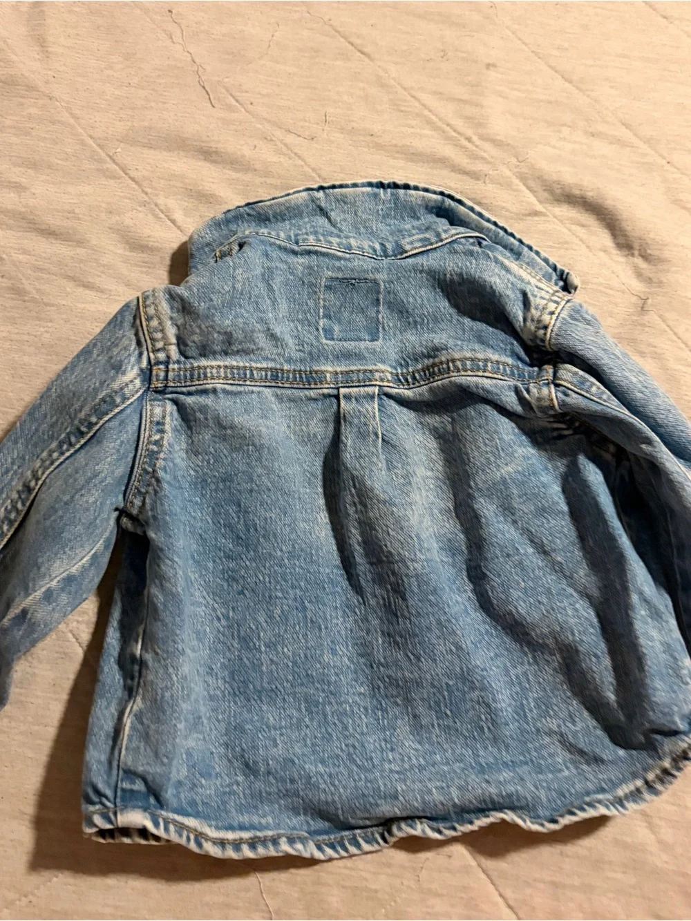 Cat & Jack Light Blue Denim Jacket with Daisy Embroidery